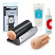 Hauptbild von Officially Free – Premium Solo Set für Männer mit Solace Pro, Sleeve, Gleitgel, Cleaner & Kondomen