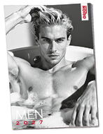 Pin-up Kalender „Men 2027“ in Schwarzweiß und im Großformat