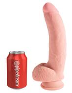 Dildo „10" Triple Density Cock with Balls“, 25 cm