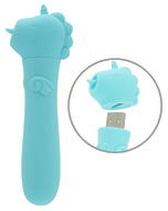 Minivibrator mit USB-Stecker unter’m Einhorn-Köpfchen