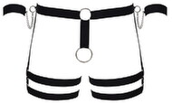 Hüft-Harness mit Penisring & Fesseln
