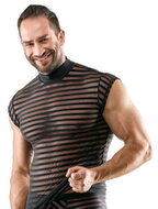 Shirt im transparenten Streifen-Look
