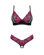 Dessous-Set „Rosenty“ mit Rosenspitze