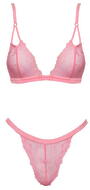 Dessous-Set aus Eyelash-Blütenspitze