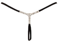 Ouvert-String mit Strassschmuck