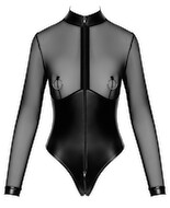Body „Project Fetish“ mit großen aufgesetzten Nippelringen