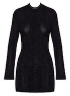 Minikleid in Glitzer-Transparenz