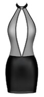 Minikleid im stylischen Material-Mix