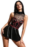 Minikleid im Corsagen-Style