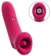 Auflegevibrator „Oral Fun“ mit Saug-Mund & Vibro-Zunge