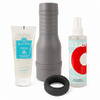 Masturbator-Set «The V-Stroker Lucia» mit Penisring, Gleitgel & Toycleaner, 4-teilig