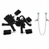 Stay Right There – Bed Bondage Set mit Bettfesseln & Nippelklammern