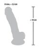 Naturdildo „Medical Silicone Dildo“, 18 cm, mit Saugfuß