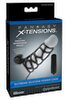 Penismanschette „Extreme Silicone Power Cage“, mit Vibration, 12 cm