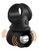 Penisring „The Crown Jewels – Vibrating Swinging Balls“ mit schwingenden Vibro-Hoden (295 g)