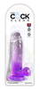 Naturdildo „7“-Cock with Balls“ mit Saugfuß