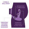 Analvibrator „Ass-Gasm IntiMotion“ mit Fernbedienung