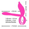 Paarvibrator „RC Couples Vibrator 2“, 10 Vibrationsmodi per Fernbedienung