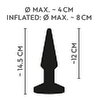 Analplug „RC Inflatable Plug with Vibration“ zum Aufpumpen, 10 Vibrationsmodi