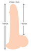 Naturdildo „Dildo with moveable Skin“ mit Saugfuß