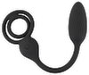 Vibro-Analplug mit Penis-/Hodenring
