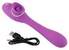 Vibrator „2 Function Bendable Vibe“ mit Leck-Zunge