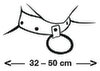 Halsfessel aus Leder mit O-Ring