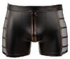 Pants im Wetlook mit Netz-Einsätzen