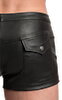 Pants aus stilvollem Lederimitat