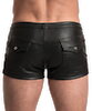 Pants aus stilvollem Lederimitat