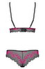 BH plus Slip "Tulia" mit zweifarbiger Spitze
