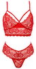 Bralette plus Riostring aus weicher roter Stretch-Spitze