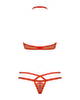 Dessous-Set aus roter Spitze