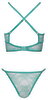 Dessous-Set aus mintfarbener Spitze