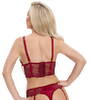 Dessous-Set aus dunkelroter Spitze
