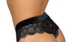 Panties aus Spitze mit Samtbund