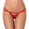 String aus roter Spitze