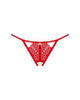 Ouvert-String „Ingridia“ aus roter Spitze