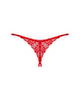 Ouvert-String „Ingridia“ aus roter Spitze
