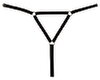 String mit Glitzer-Front aus Strass und Perlen