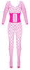 Ouvert-Catsuit aus pinkfarbenem Netz