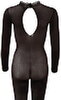 Ouvert-Catsuit aus feinem Strumpfmaterial