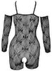 Ouvert-Catsuit inklusive Armstulpen