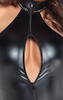 Body „Libido Exclusive“ im Powerwetlook mit Strass