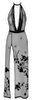 Kleid „Libido“ aus Stretchnetz mit Samtflockprint
