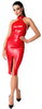 Kleid „Orgia“ im roten Powerwetlook
