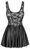 Minikleid im feinen Material-Mix