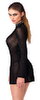 Minikleid in Glitzer-Transparenz