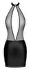 Minikleid im stylischen Material-Mix
