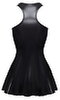 Minikleid im schwarzen Wetlook